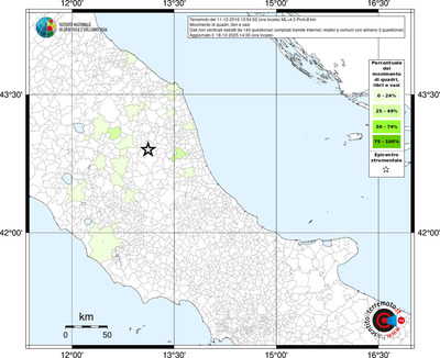 Mappa territorio comunale con almeno 3 questionari