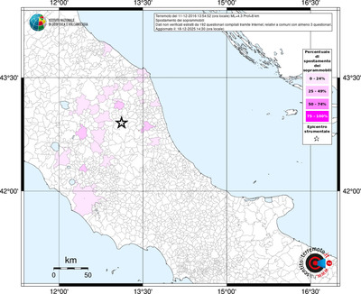 Mappa territorio comunale con almeno 3 questionari