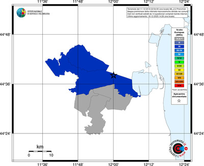 Mappa EMS - territori comuni