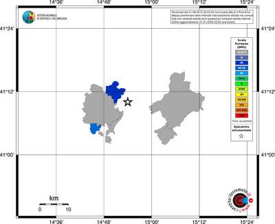 Mappa EMS - territori comuni