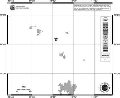 Mappa EMS - territori località