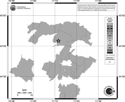 Mappa EMS - territori comuni