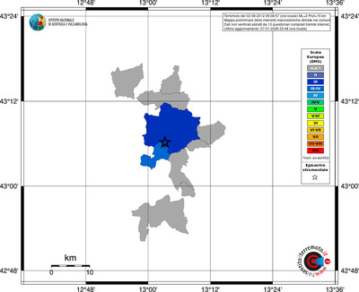 Mappa EMS - territori comuni