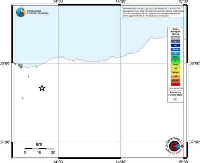 Mappa EMS - territori località