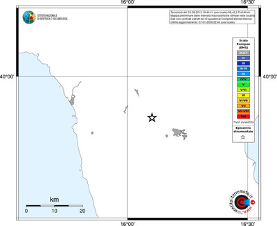 Mappa EMS - territori località
