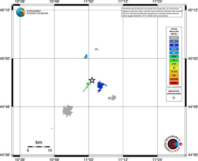 Mappa MCS - territori località