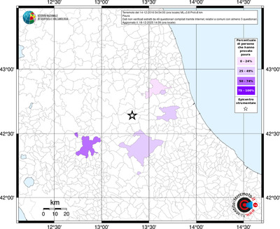 Mappa territorio comunale con almeno 3 questionari