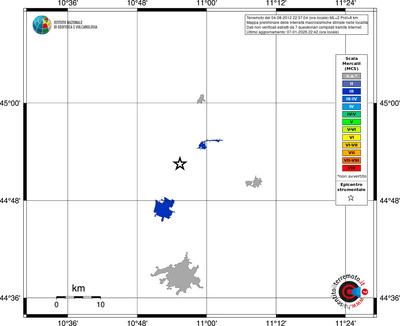 Mappa MCS - territori località