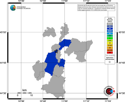 Mappa MCS - territori comuni