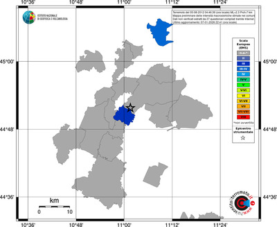 Mappa EMS - territori comuni