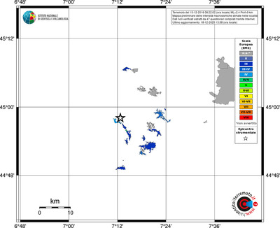 Mappa EMS - territori località