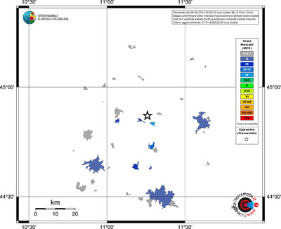 Mappa MCS - territori località