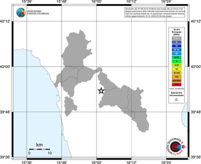 Mappa EMS - territori comuni