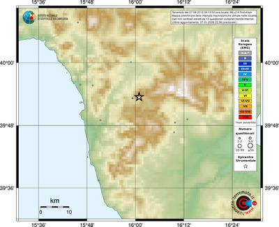 Mappa EMS - località