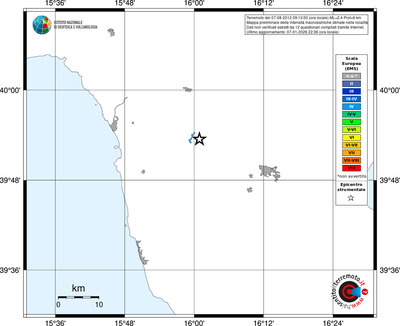 Mappa EMS - territori località
