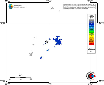Mappa EMS - territori località