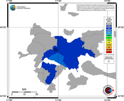 Mappa EMS - territori comuni