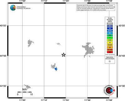 Mappa EMS - territori località