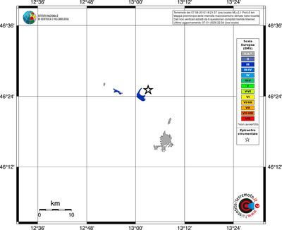 Mappa EMS - territori località