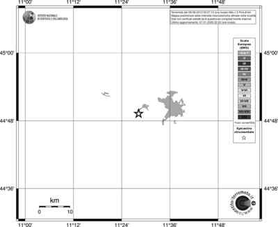 Mappa EMS - territori località