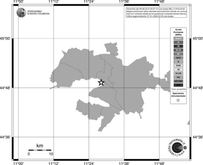 Mappa EMS - territori comuni