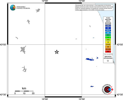 Mappa MCS - territori località