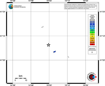 Mappa EMS - territori località