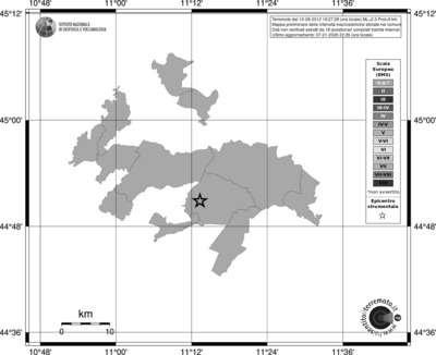 Mappa EMS - territori comuni