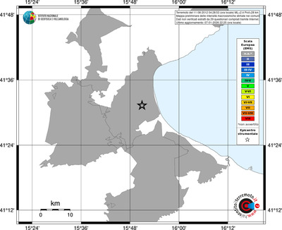 Mappa EMS - territori comuni