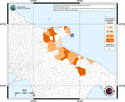 Mappa territorio comunale con almeno 3 questionari