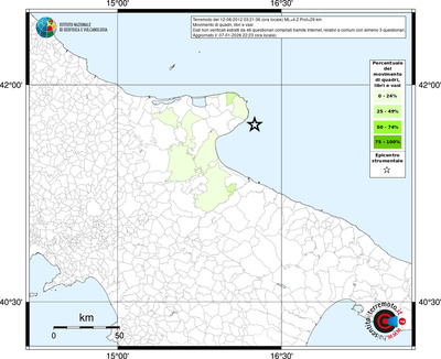 Mappa territorio comunale con almeno 3 questionari