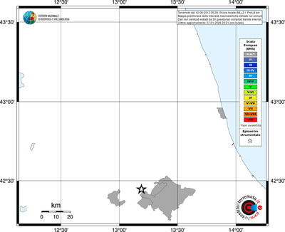 Mappa EMS - territori comuni