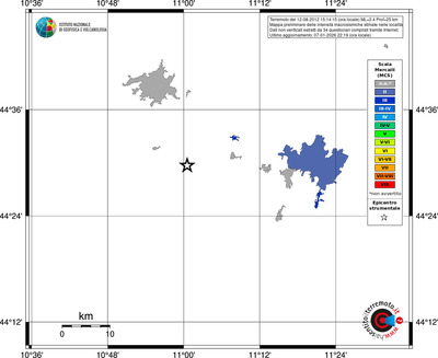 Mappa MCS - territori località