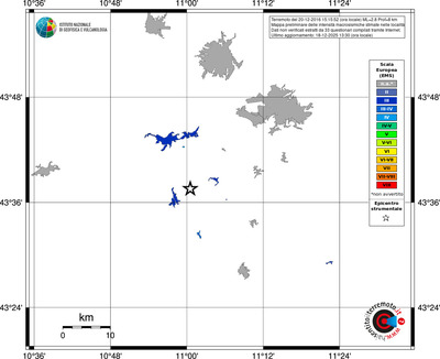 Mappa EMS - territori località