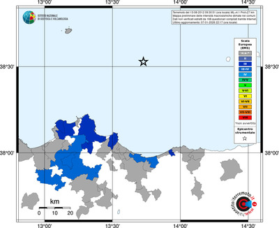 Mappa EMS - territori comuni