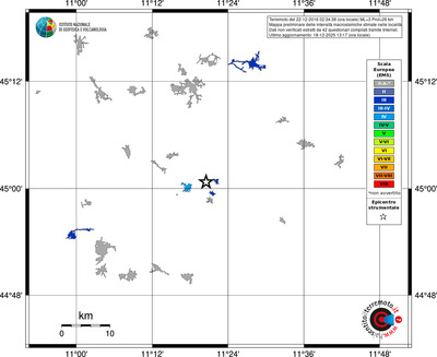 Mappa EMS - territori località