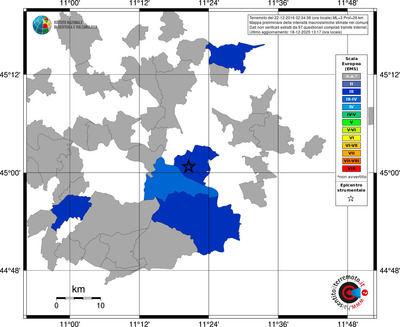Mappa EMS - territori comuni
