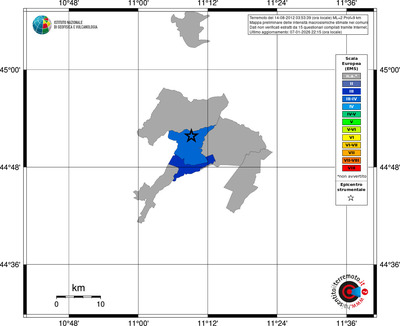 Mappa EMS - territori comuni