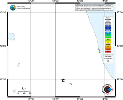 Mappa EMS - territori località
