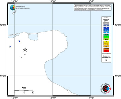 Mappa EMS - territori località