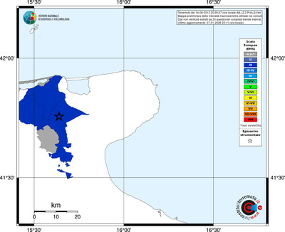 Mappa EMS - territori comuni