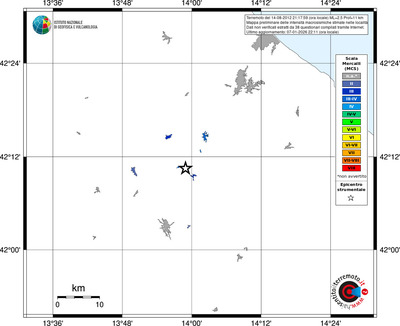Mappa MCS - territori località
