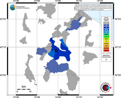 Mappa MCS - territori comuni