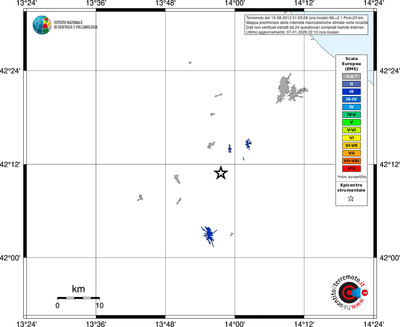 Mappa EMS - territori località