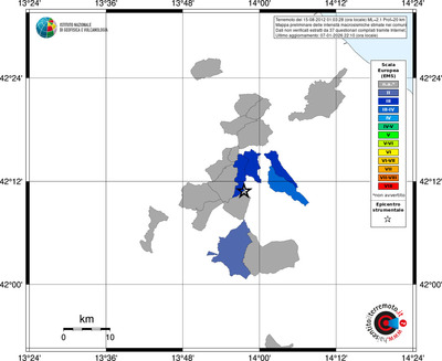 Mappa EMS - territori comuni