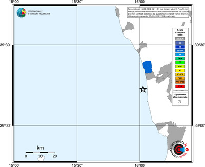 Mappa EMS - territori comuni