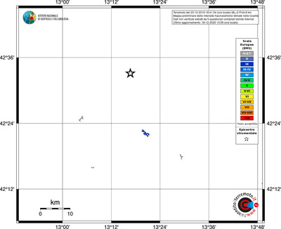 Mappa EMS - territori località