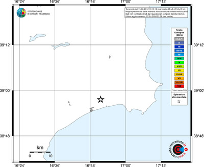Mappa EMS - territori località