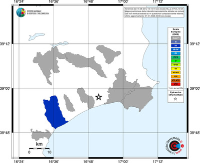 Mappa EMS - territori comuni