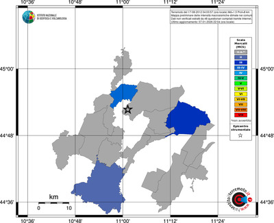 Mappa MCS - territori comuni